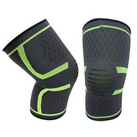 Knee Brace Compression Sleeve Athletic, FDA Approved, Sports and Exercise, Running, Weightlifting, Basketball, Baseball (Green, M)
