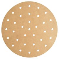 100pcs Air Fryer Liners, BESEGO 7inch Bamboo Steamer Liners, Premium Perforated Parchment Steaming Papers, Non-stick Steamer Mat, Perfect for 3.4~3.7 QT Air Fryers/Baking/Cooking/Steaming