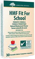 Genestra Brands - HMF Fit for School - Children's Immune Support Formula - 30 Chewable Tablets - Natural Blackcurrant Flavor