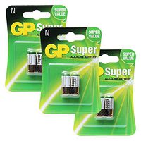 GP Alkaline Battery GP 910A, LR1 - N 1.5V, 3PACK X 2PCS