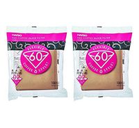 Hario V60 Disposable Paper Coffee Filters, Tabbed, Natural, 200 Count