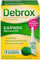 Debrox Earwax Removal Aid Kit, Washer & Drops, 0.5-Ounce Bottles (Pack of 2)