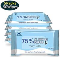 75% Alcohol Wet Wipes Disinfectant Wipes 10wipes/Pack Portable Antiseptic Cleaning Sterilization Wipes Wet Wipes - 20PCS