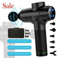 Massage Gun Deep Tissue Muscle Massager Portable Electric Pain Relief Percussion Therapy (Carbon Fiber)