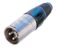 NEUTRIK NC4MX XLR Audio Connector, Plug, 4, Cable Mount, Metal Body, Silver Plated Contacts ROHS Compliant: YES