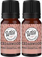 Wild Essentials Cedarwood 100% Pure Essential Oil 2 Pack - 10ml, Therapeutic Grade, relaxation, stress, anxiety, sleep