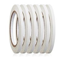 6 Rolls 1/4" x 22.9 Yards Double-Sided Adhesive Tape For Arts, Crafts, Photography, Scrapbooking, Card Making, Gift Wrapping & Office School Stationery Supplies