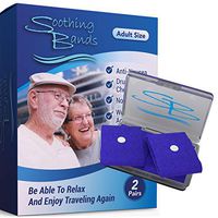 Motion Sickness Wristbands Get Relief From Morning Sickness, Sea Sickness, Helps With Car Sickness, Tour Buses,  A Real Cruise Ship Essential     2 Pairs