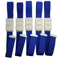 Hooshion 5 Pack Tourniquet Elastic First Aid Quick Release Medical Sport Emergency Tourniquet Buckle for Home Outdoor Activities (Blue)