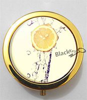 BlackKey Lemon Fruit 3-Compartment Decorative Pocket Gift Box Case Organizer for Pill, Color 2 -2333