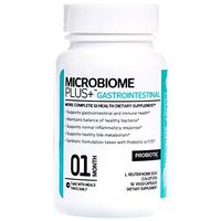 Microbiome Plus Gastrointestinal Probiotics L Reuteri NCIMB 30242 GI Digestive Supplements, Allergy Safe & Gluten Free for Men and Women (1 Month Supply)