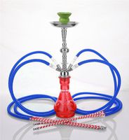 4 hose 21" Jericho Red Hookah Shisha Nargila water glass vase pipes smoke sale