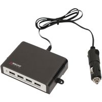 Wagan Tech 2892 DC Charger Quad Power 4-Port USB Hub 9.6A - 2.4A per Port Car Accessories