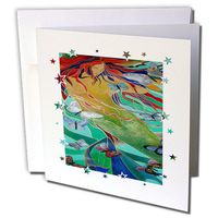 3dRose Mythology Mermaid - Greeting Cards, 6 x 6 inches, set of 12 (gc_23747_2)