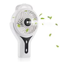 TianNorth Misting Fan Mini USB Handheld Humidifier Mist Water Spray Air Condictioning Moisturizing Fan Portable Face Spray Mist Humidifier White