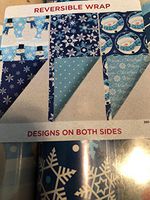 Holiday Time 3 Rolls Reversible Gift Wrap - 150 sq ft total