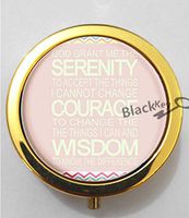 BlackKey God Grant Me The Serenity 3-Compartment Decorative Pocket Gift Box Case Organizer for Pill, Color 2 -1187