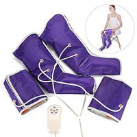 Leg Air Massager, Electric Compression Leg Massager Handheld Controller Massage Wraps for Relaxing Your Arm Foot Calf (Purple)
