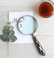 storeindya Thanksgiving Gifts Ideas Vintage Magnifying Glass – Handheld Magnifier for Reading Inspection Crossword Puzzles Maps
