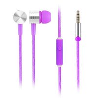 Wensltd Clearance! Universal 3.5mm in-Ear Stereo Earbuds Earphone with Mic for Cell Phone (Purple)