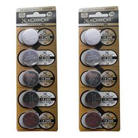 eCoreCell (10pcs) CR2450 5029LC 3V 3 Volt Lithium Single Use Non-Rechargeable Button Coin Cell Battery