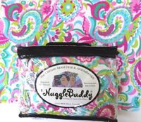 'NUGGLEBUDDY Microwavable Moist Heat & Aromatherapy Organic Rice Pack. GARDEN PAISLEY Flannel Fabric with SPEARMINT EUCALYPTUS Aromatherapy. See Over 100 Additional 'NuggleBuddy Selections by Searching for NUGGLEBUDDY under "All Departments."