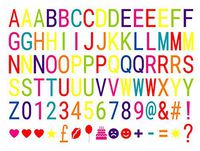 iPlanner 90PCS Decoration Cinema Sign for A4 LED Light Box, Decorative Coloured Symbols Letters Glyphs Emoji Numbers Card for Use with A4 Cinematic Light Boxes