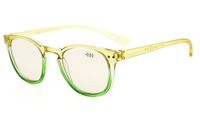Eyekepper Blue Light Blocking Glasses Digital Eye Strain Prevention Womens Computer Eyeglasses (Yellow-Green Frame, 0.00)