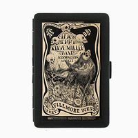 Perfection In Style Black Color Metal Cigarette Case D-058 Market Fillmore West Kensington Fall Series
