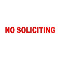 Wild Dingos LLC No Soliciting Business Vinyl Decal Sticker Red