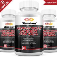 (3-Pack) Horny Goat Weed for Men Enhancing Complex Extract for Males with Ginseng Maca Root Tongkat Ali Powder Powerful 1000mg Optimum Dosage for Energy Stamina Performance