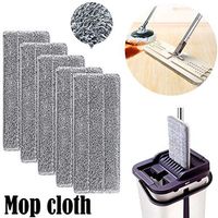 Microfiber Cleaning Pad 1pcs/2pcs/5pcs/10pc, Household Mop Head Cleaning Pad, Wet Dry Microfiber Mop Cleaning Pad Replacement Heads 33x12cm (2Pcs)