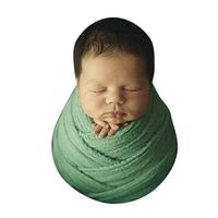 Highpot Newborn Photography Props Baby Photography Elastic Stretch Wrap Backdrop Blanket (Green)