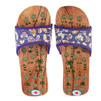 SUPVOX Foot Massage Slippers Reflexology Sandals Acupressure Massager Sandals for Men Women Navy Size 36