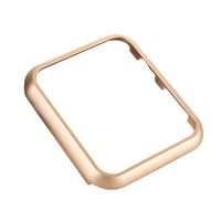 UKCOCO Metal Case Compatible Apple Watch, Aluminum Alloy Metal Frame iWatch Case Cover Protective Bumper Watch Bezel Edge Protector Compatible iWatch Series 4 Sport Edition (44mm Gold)
