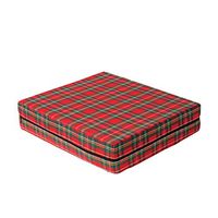 DMI Foam Seat and Wheelchair Cushion with Cover, Supportive Comfort Foam, 4 x 16 x 18 Inch, Plaid