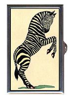 Zebra Antique Color Illustration Decorative Pill Box