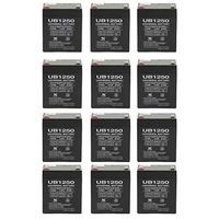 Universal Power Group 12V 5Ah Sealed Lead Acid (SLA) Battery - T1 Terminals - for ZB-12-4.5 - 12 Pack