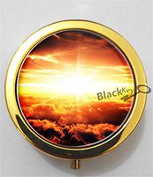 BlackKey Sunshine 3-Compartment Decorative Pocket Gift Box Case Organizer for Pill, Color 2 -1979