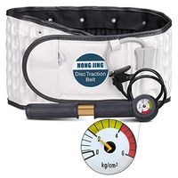 Decompression Back Belt Lumbar Spine Support for Lower Back Pain Relief, HONGJING Inflatable Back Traction Device with Pressure Gauge, One Size Fits 29-49 Waist