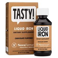 NovaFerrum Pediatric Drops Liquid Iron Supplement for Infants and Toddlers 120 mL – Chocolate Flavor