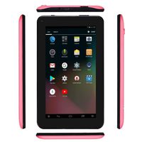 Haehne 7 Inches Tablet PC - Google Android 6.0 Quad Core, 1024 x 600 Screen, 2.0MP 0.3MP Dual Camera, 1G RAM 16GB ROM, 2800mAh, WiFi, Bluetooth (Pink)