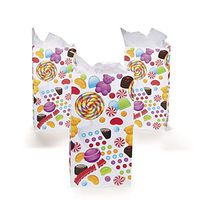 12 Candy Candyland Sweet Treat favor bags paper sacks Birthday party decoration