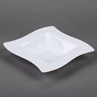 Fineline Settings Wavetrends White Square-Wave China-Like 12 oz Bowl  120 Pieces