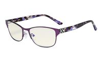 Eyekepper Computer Glasses,Blue Light Filter,Stylish Crystal Eyeglasses Women,Purple