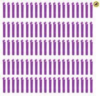 EZtube 100-Pack Squeeze Top Joint Blunt Cigarette Doob Tube Holder Waterproof Airtight Smell Proof Odor Sealing Container (Purple, Small)