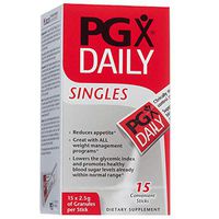 PGX by Natural Factors, Daily Singles for Healthy Weight Management, Plant-Based Dietary Supplement, 15 Individually Wrapped Sticks (2.5 g each)