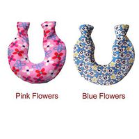 UKSAT Hot Water Bottle with Fleece Cover,PVC Hot Cold Water Bottle Bag U Shaped 1400ML Winter Neck Hand Warmer Bag