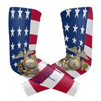 poeticcity USMC US American Marines 1 Pair Arm Sports Sleeves Cooling Warmer UV Protection
