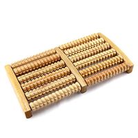 Wooden Foot Massager Roller Plantar Acupoint Massager Relax Relieve Fatigue Ease Feet Pain Stress